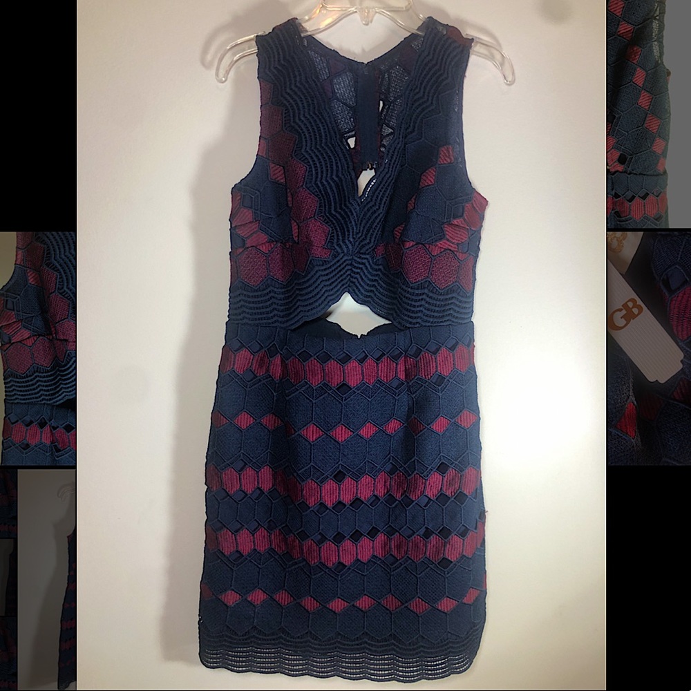 Super cute Gianni Bini juniors Red and Blue dress!